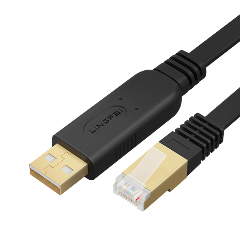 usb转rj45console调试线 FT232/PL2303 双芯片可选